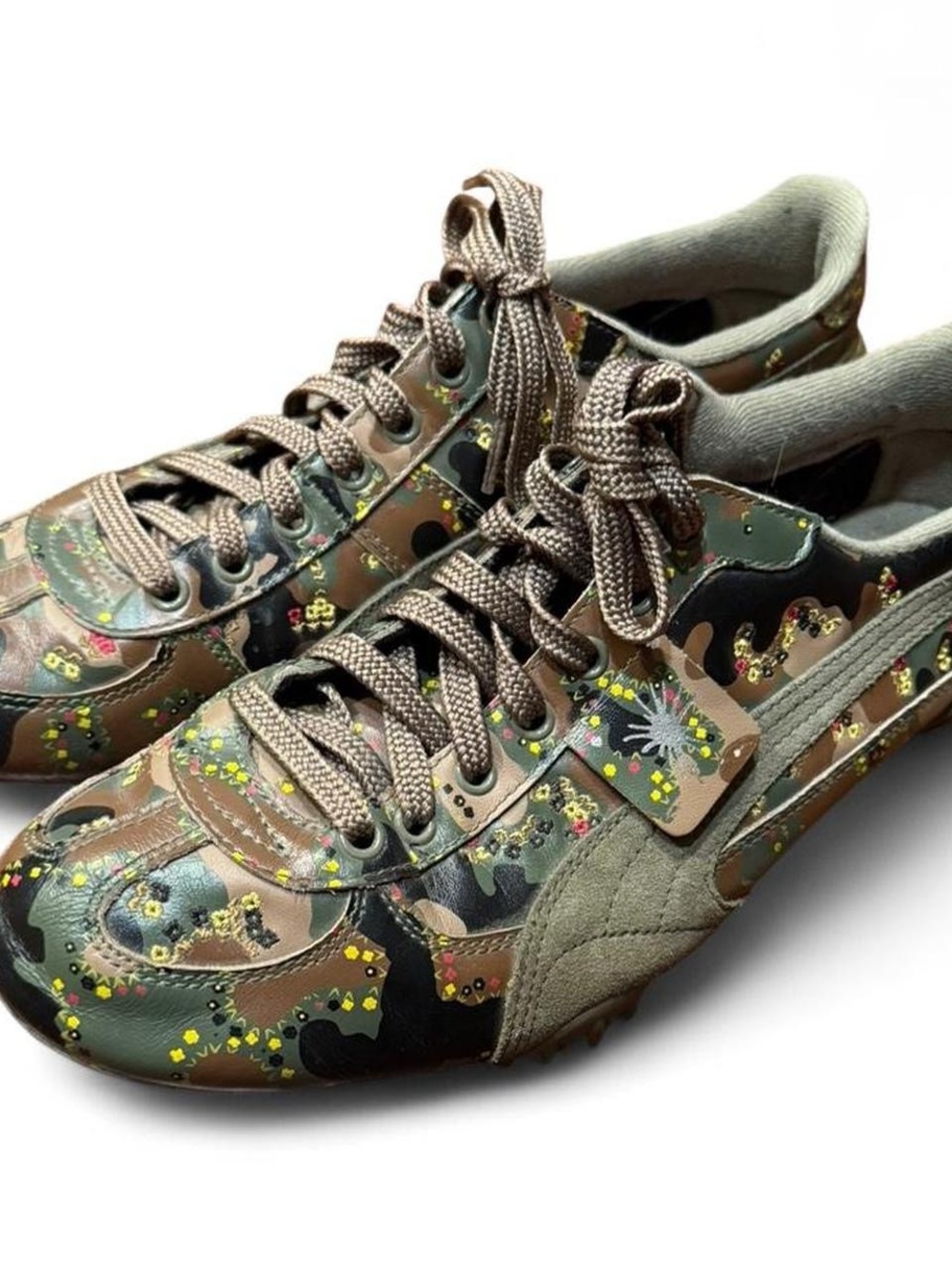 Vintage Maison Mihara Yasuhiro x Puma Camo Floral Low Top Sneakers